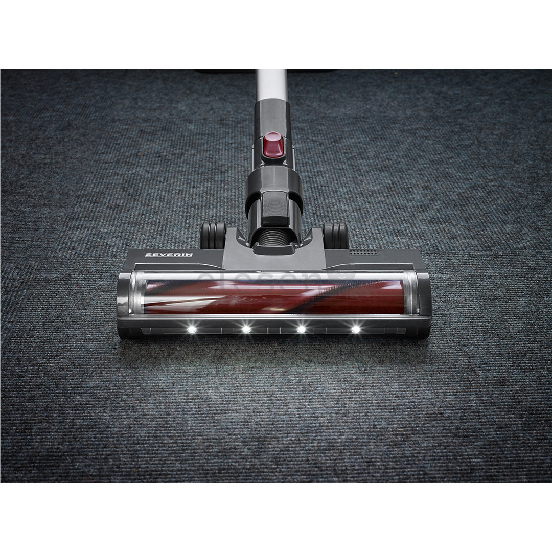 Severin, 2-in-1, grey/red - Cordless vacuum cleaner