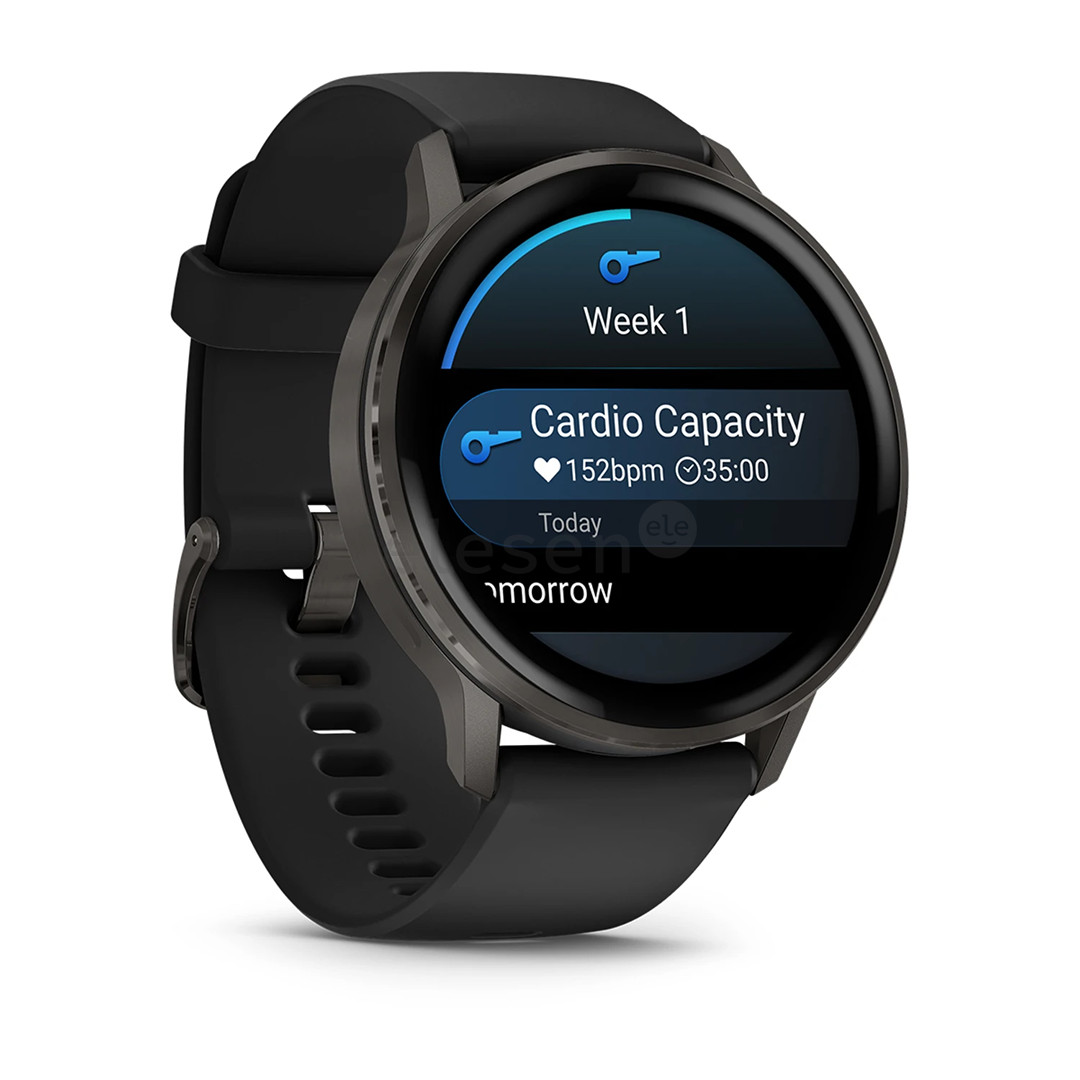 Garmin Venu 4, 45 мм, черный / черный - Спортивные часы