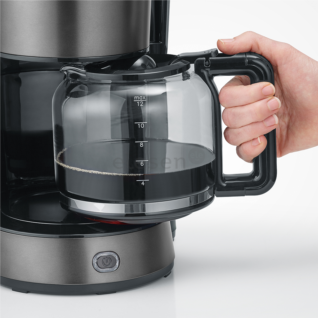Severin, 1000 W, 1.25 L, dark grey - Filter coffee machine