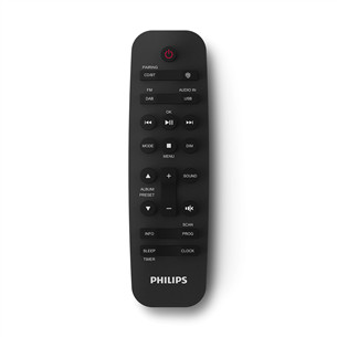 Philips TAM4505M2 Micro Music System, 2.0, juodas - Muzikinis centras