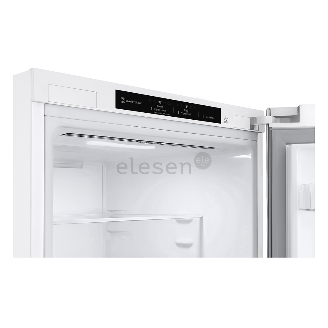 LG, NoFrost, 387 L, aukštis 203 cm, baltas - Šaldytuvas