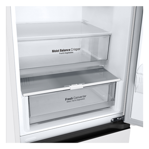 LG, NoFrost, 387 L, aukštis 203 cm, baltas - Šaldytuvas