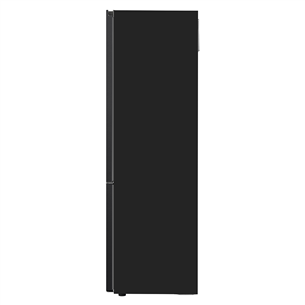 LG, NoFrost, 387 л, высота 203 см, черный - Холодильник