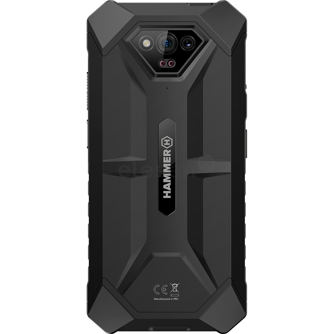 HAMMER Iron V, 6GB, 64GB, juodas - Išmanusis telefonas