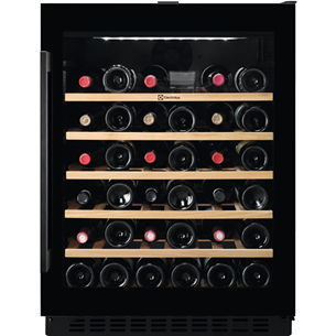 Electrolux 500 Series, 52 бутылки, высота 82 см, черный - Интегрируемый винный шкаф EWS4052B5B