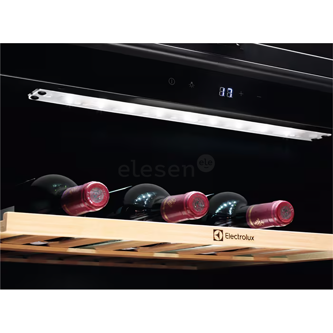Electrolux 500 Series, 52 бутылки, высота 82 см, черный - Интегрируемый винный шкаф