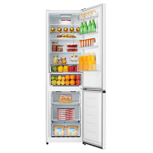 Hisense, NoFrost, 336 L, 201 cm, baltas - Šaldytuvas
