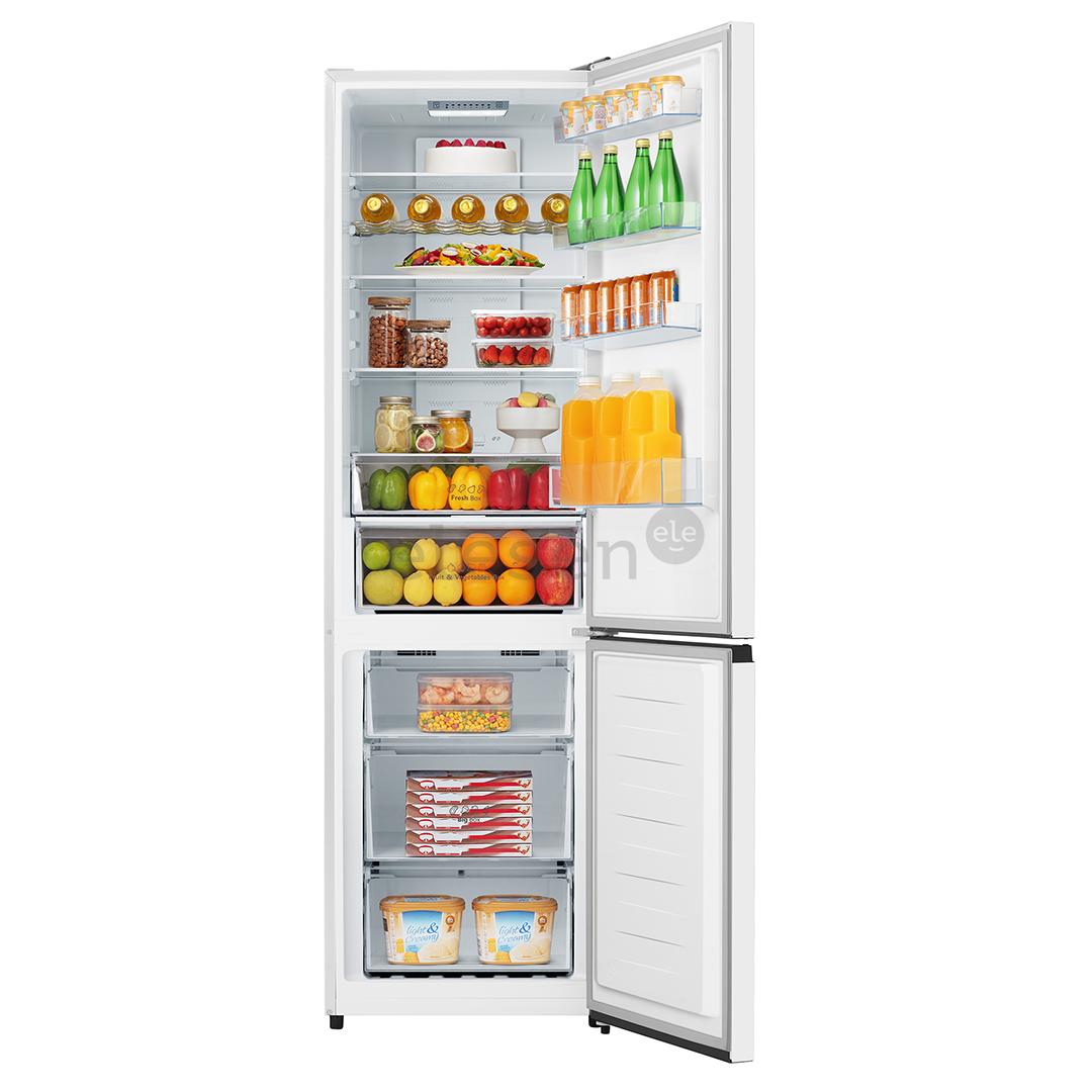 Hisense, NoFrost, 336 L, 201 cm, baltas - Šaldytuvas