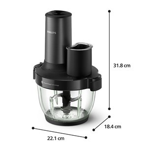 Philips Chopper Series 5000, 650 Вт, черный - Измельчитель