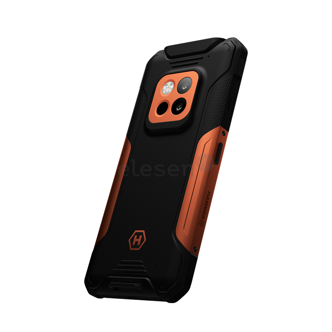 Hammer Construction 2 Thermal 5G, oranžinis - Išmanusis telefonas