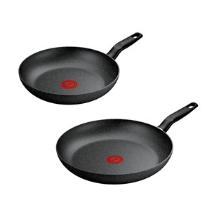 Tefal Dark Essential, 24/28 cm, black - Frypan set