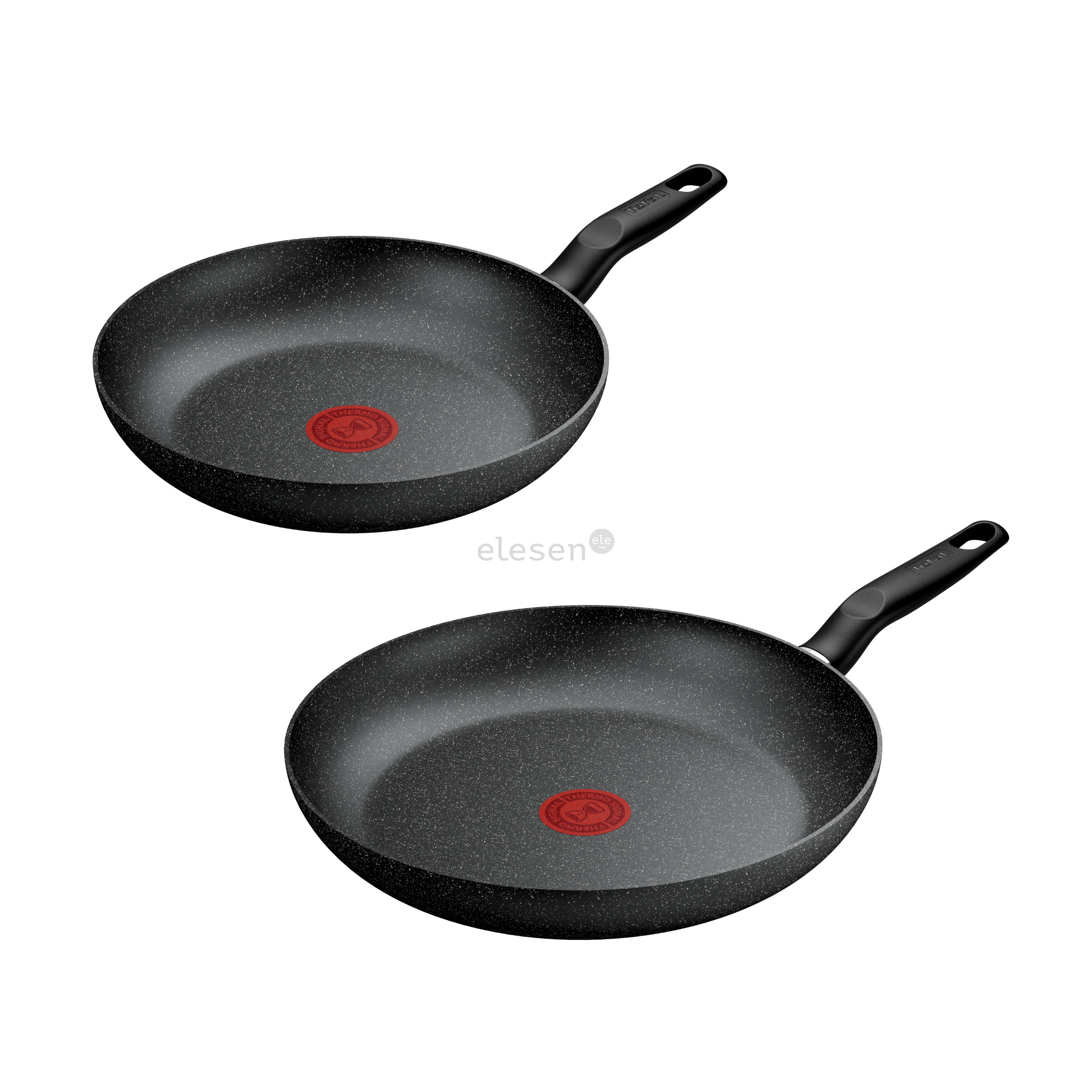 Tefal Dark Essential, 24/28 cm, black - Frypan set