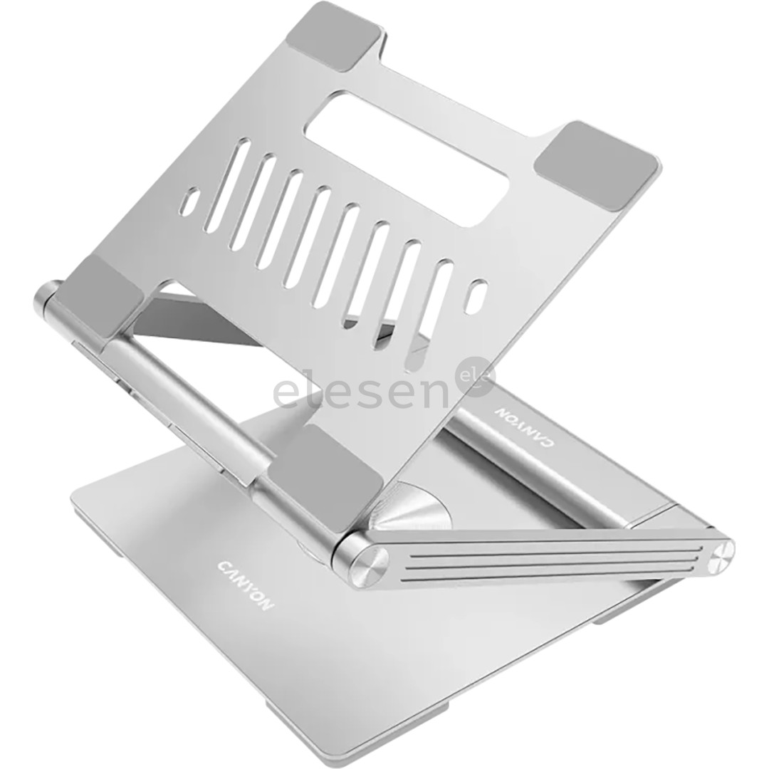 Canyon OnStand 2, Hub, 360°, pilkas - Nešiojamojo kompiuterio stovas