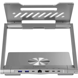 Canyon OnStand 2, Hub, 360°, pilkas - Nešiojamojo kompiuterio stovas