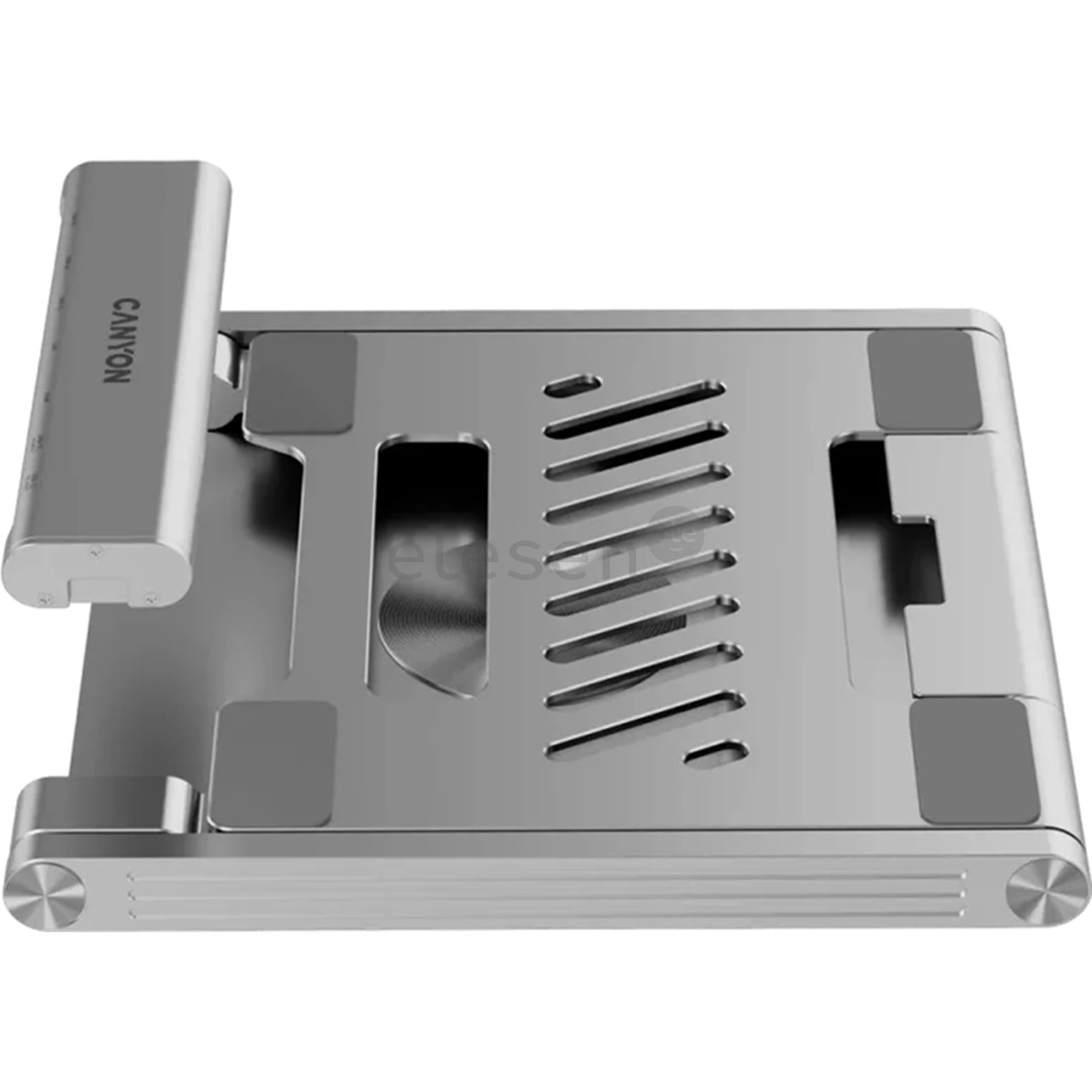 Canyon OnStand 2, Hub, 360°, pilkas - Nešiojamojo kompiuterio stovas