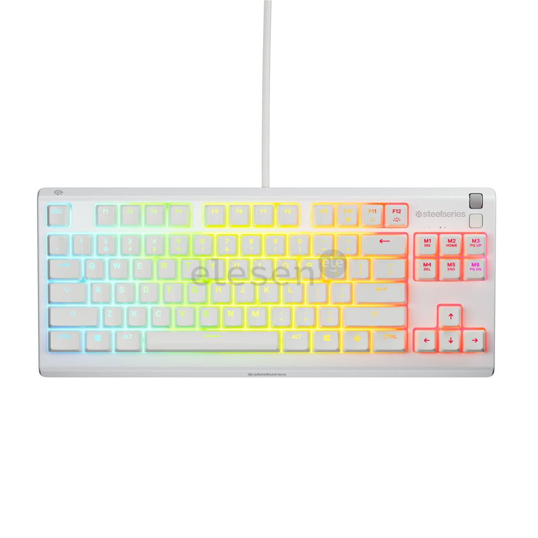 SteelSeries Apex 3 TKL, SWE, белый - Клавиатура