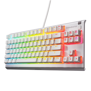 SteelSeries Apex 3 TKL, US, белый - Клавиатура