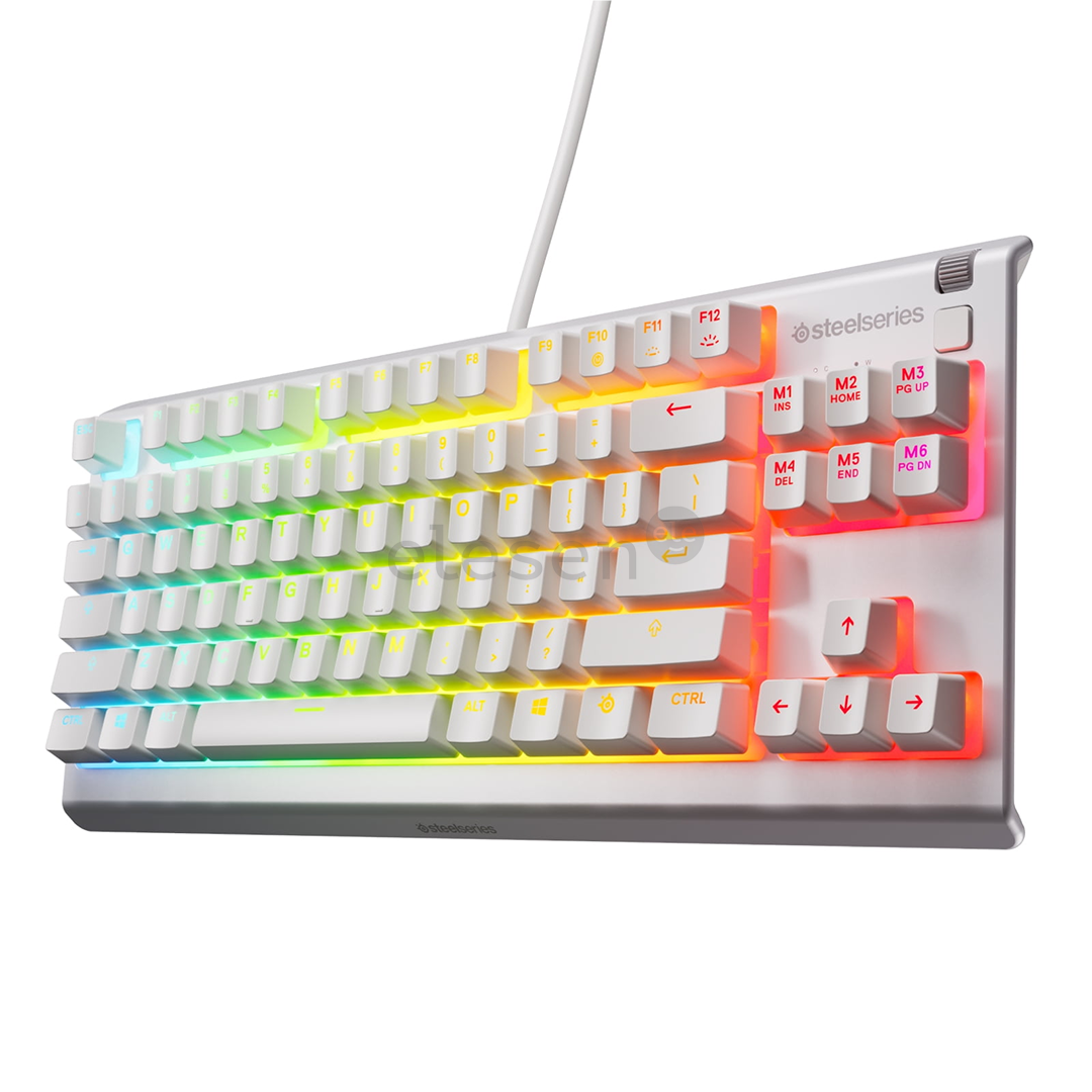 SteelSeries Apex 3 TKL, US, белый - Клавиатура