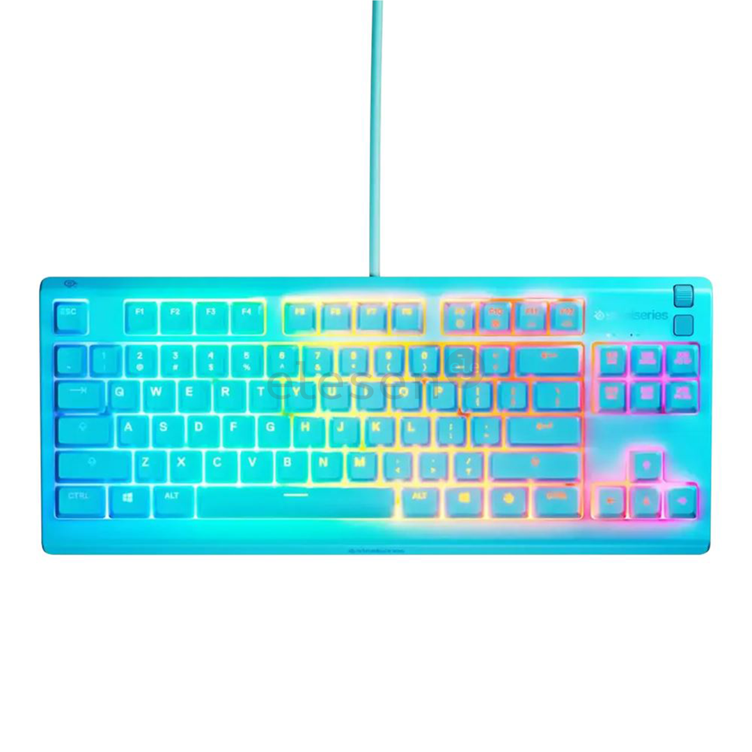 SteelSeries Apex 3 TKL, US, šviesiai mėlyna - Klaviatūra