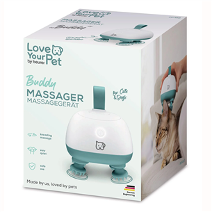 Beurer PP 410 „Buddy“, baltas/žalias - Gyvūnų masažuoklis