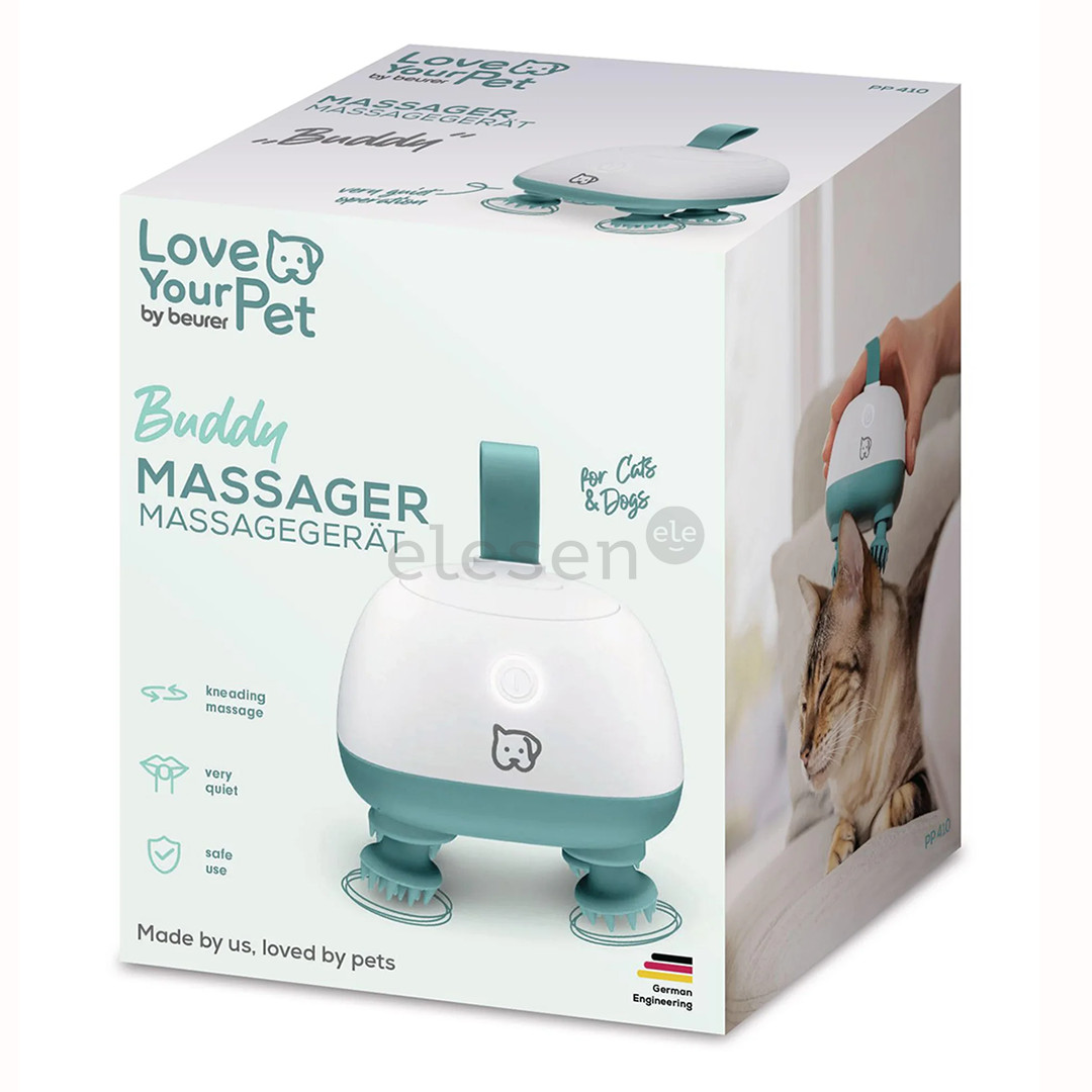 Beurer PP 410 „Buddy“, белый/зеленый - Массажер для домашних животных