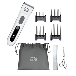 Beurer PP 110 „Fluffy“, balta - Gyvūnų plaukų kirpimo mašinėlė