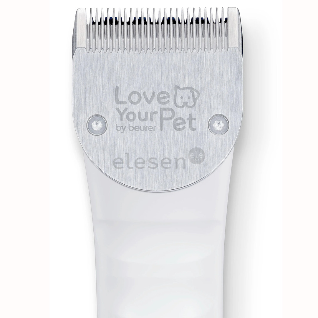 Beurer PP 110 „Fluffy“, balta - Gyvūnų plaukų kirpimo mašinėlė