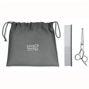 Beurer PP 110 „Fluffy“, balta - Gyvūnų plaukų kirpimo mašinėlė