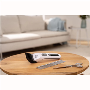 Beurer PP 110 „Fluffy“, balta - Gyvūnų plaukų kirpimo mašinėlė