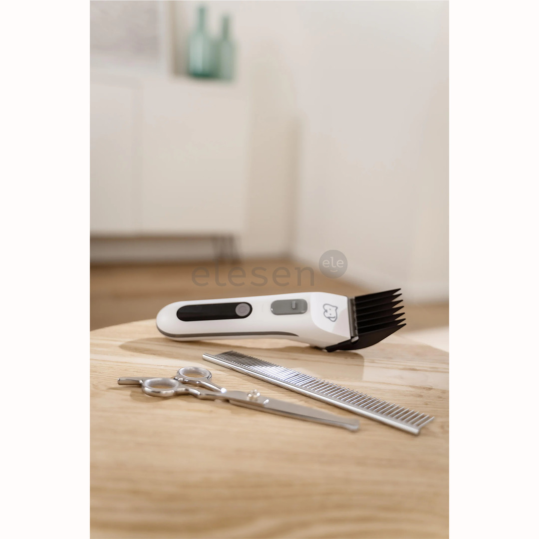 Beurer PP 110 „Fluffy“, balta - Gyvūnų plaukų kirpimo mašinėlė