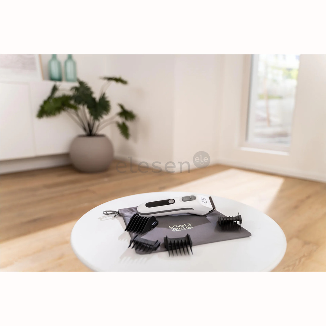 Beurer PP 110 „Fluffy“, balta - Gyvūnų plaukų kirpimo mašinėlė