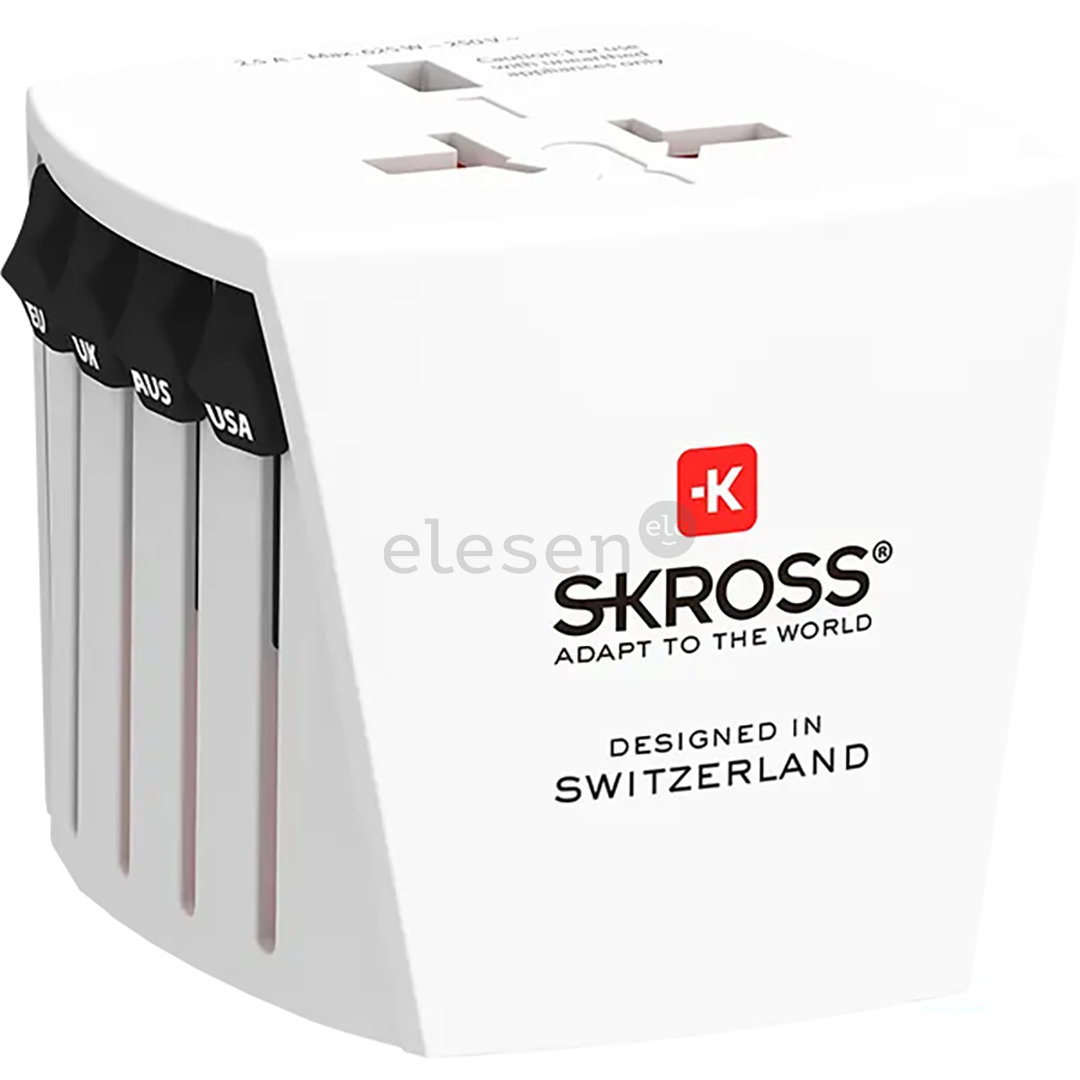 Skross MUV Micro, baltas - Kelioninis adapteris