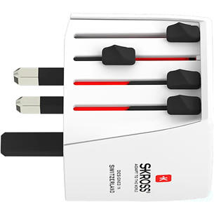 Skross MUV Micro, white - Travel adapter