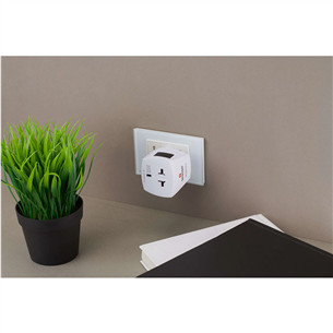 Skross MUV Micro, white - Travel adapter