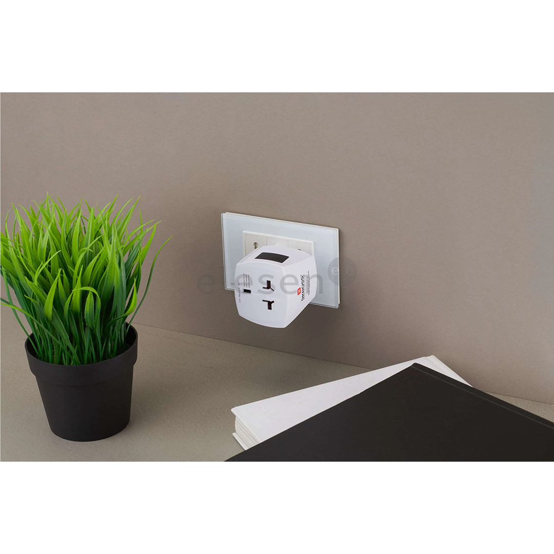 Skross MUV Micro, white - Travel adapter
