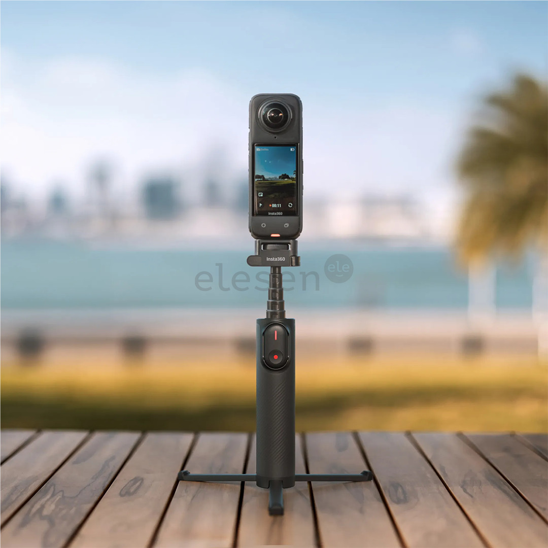 Insta360 Foldable 2-in-1 Selfie Stick, tamsiai pilkas - Kameros laikiklis