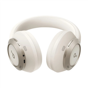 Soundcore Space One Pro, baltos - Belaidės ausinės