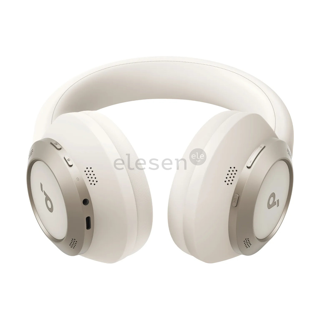 Soundcore Space One Pro, baltos - Belaidės ausinės