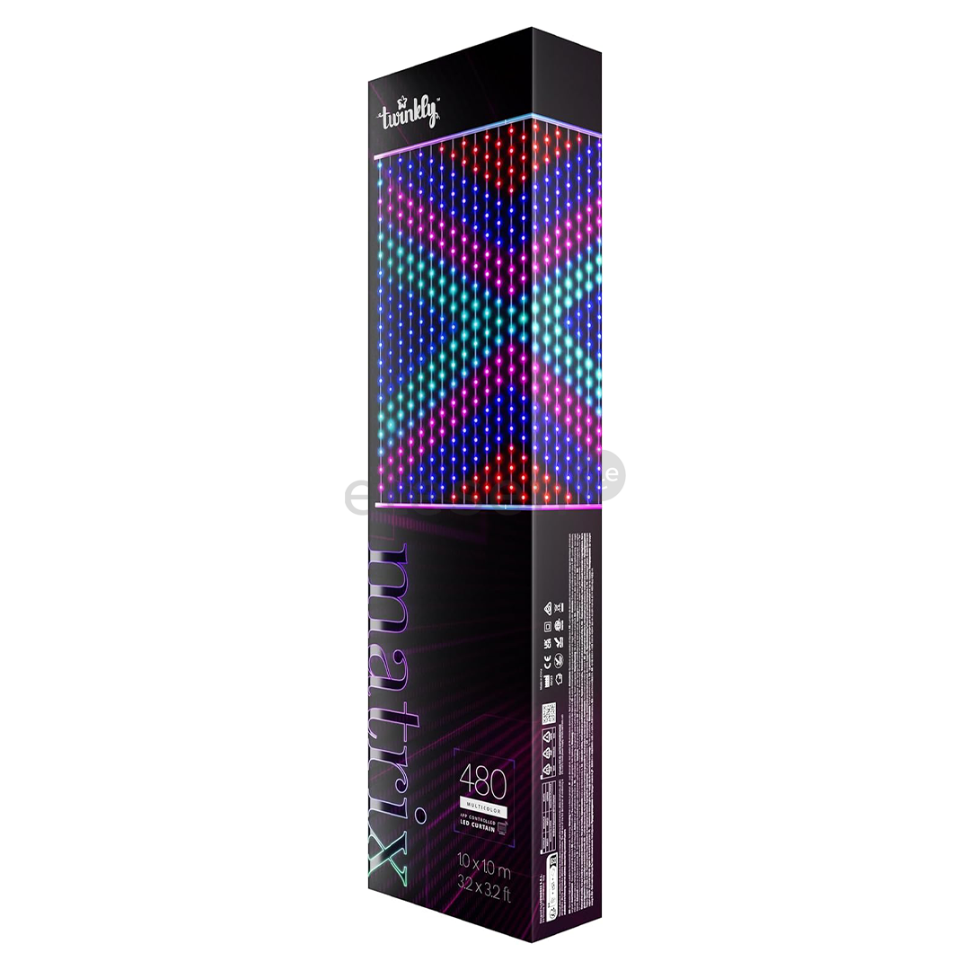 Twinkly Matrix, 100 x 100 см, RGB, прозрачный - Cветодиодная штора