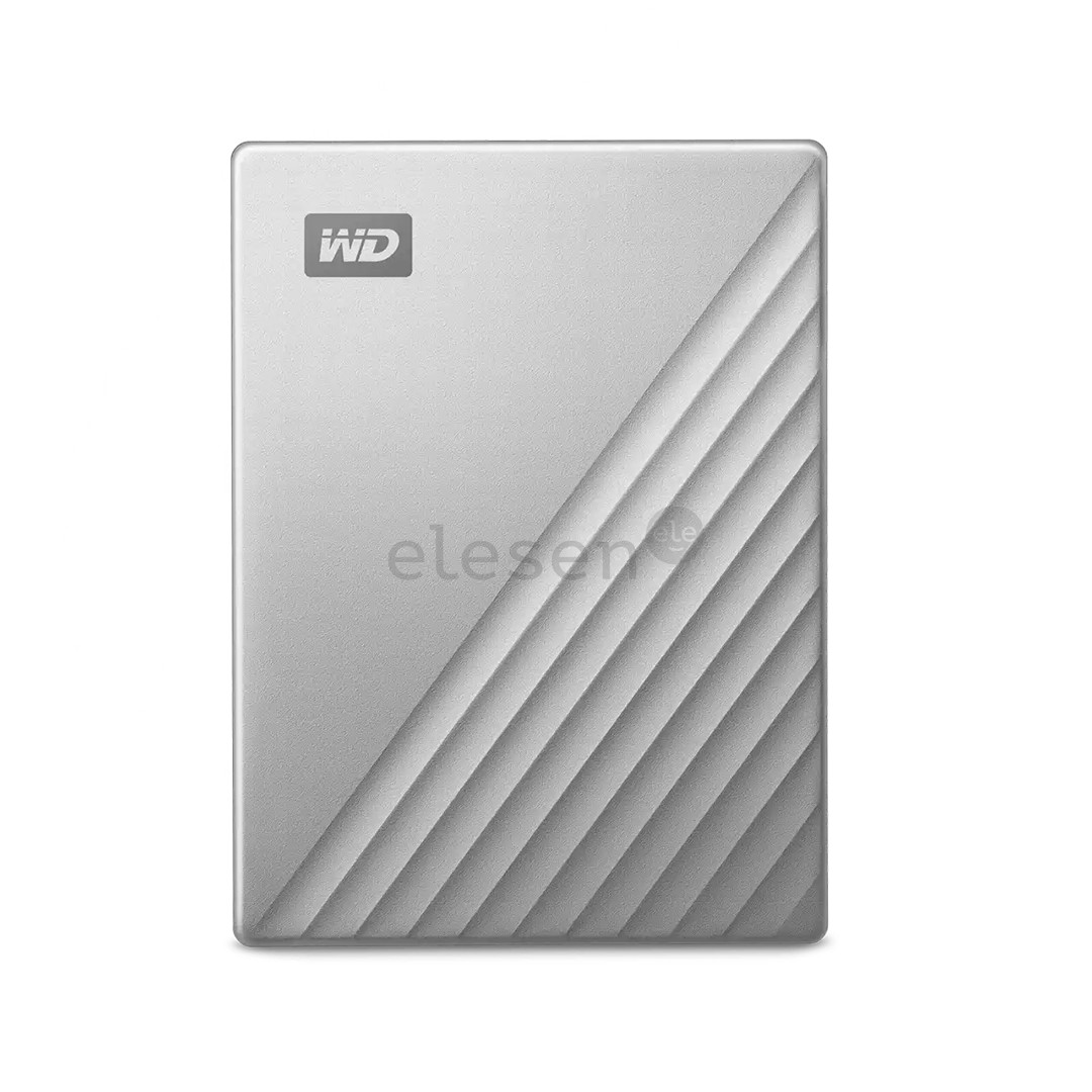 Western Digital My Passport Ultra, 2 TB, USB-C, sidabro spalvos - Išorinis kietasis diskas