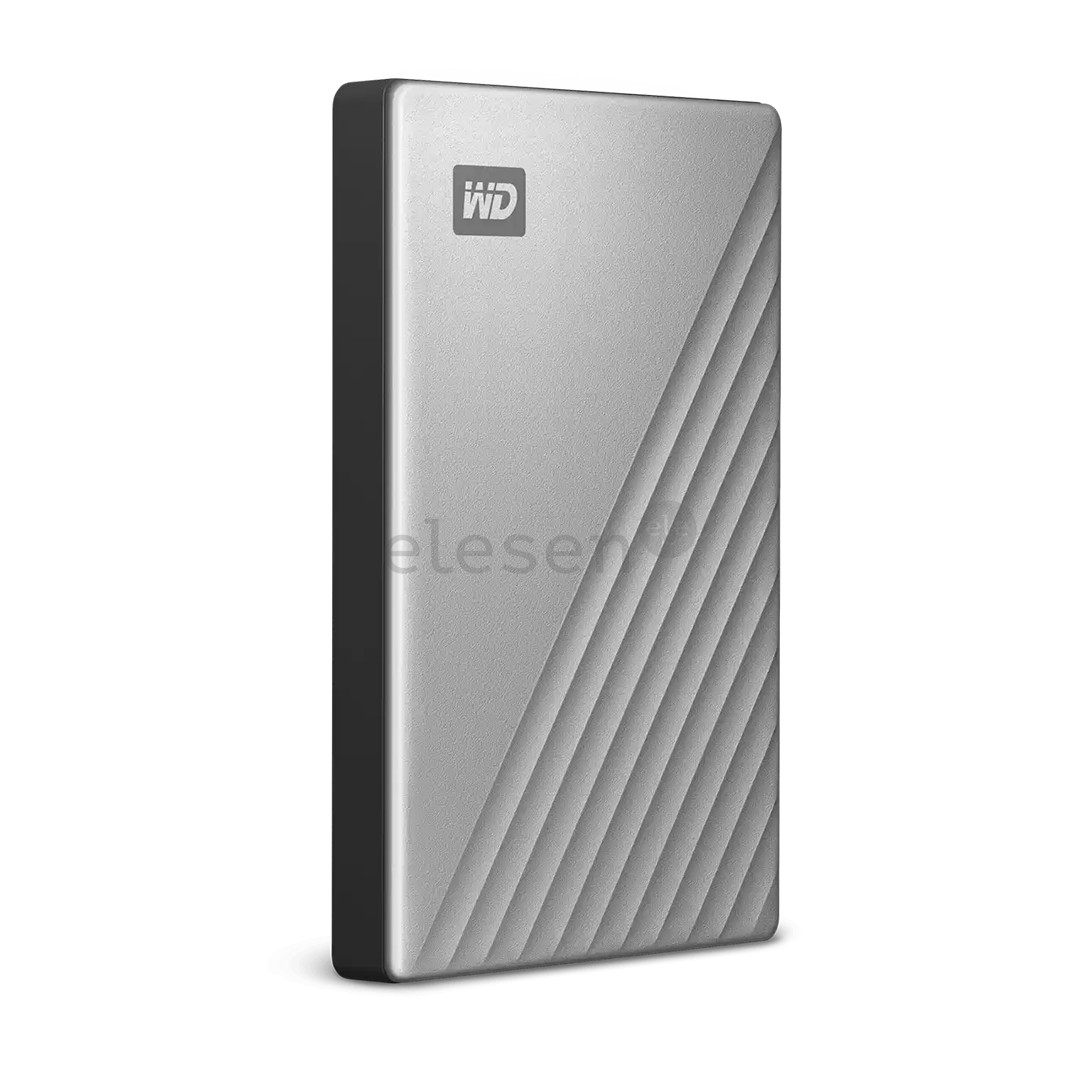 Western Digital My Passport Ultra, 2 TB, USB-C, sidabro spalvos - Išorinis kietasis diskas