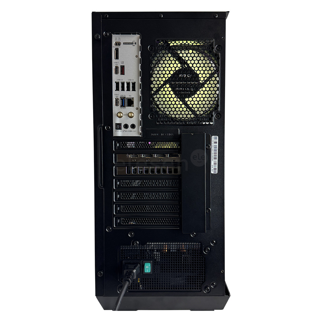 Intop Gaming R9 Aqua, Ryzen 9, 32 GB, 1 TB, RTX 5070Ti, juodas - Stacionarus kompiuteris