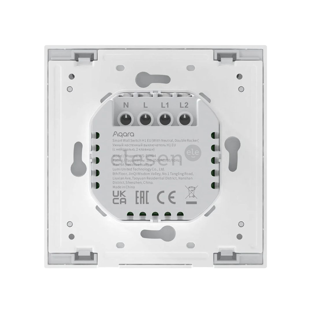 Aqara Wireless Remote Switch H1, 2 клавиши - Умный выключатель Товар - WRS-R02