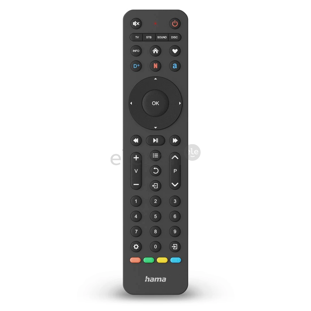 Hama 4-in-1 Universal TV Remote Control, black - Universal remote control