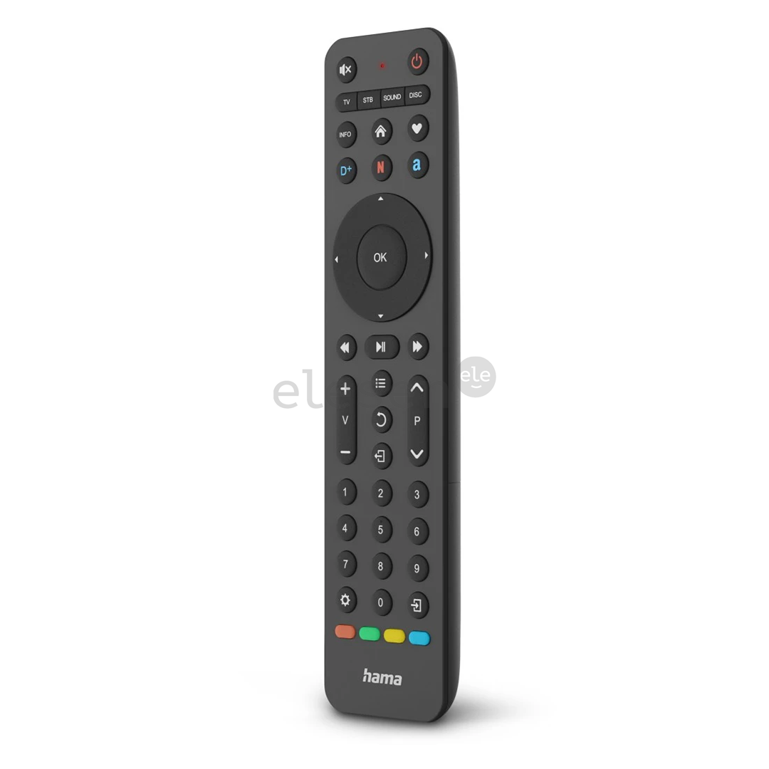 Hama 4-in-1 Universal TV Remote Control, black - Universal remote control