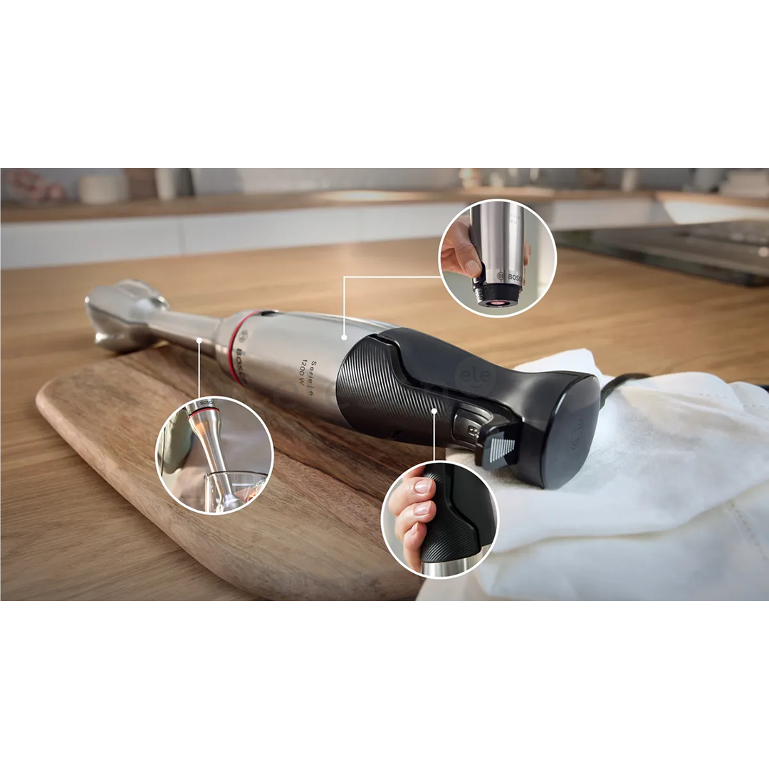 Bosch ErgoMaster, Series 6, 1200 W, stainless steel - Hand blender