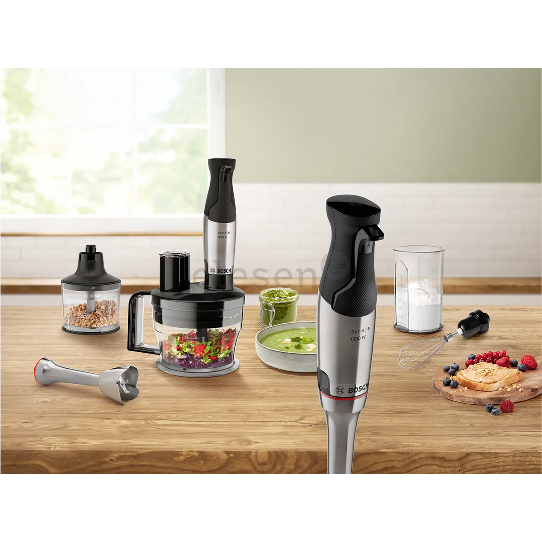 Bosch ErgoMaster, Series 6, 1200 W, stainless steel - Hand blender