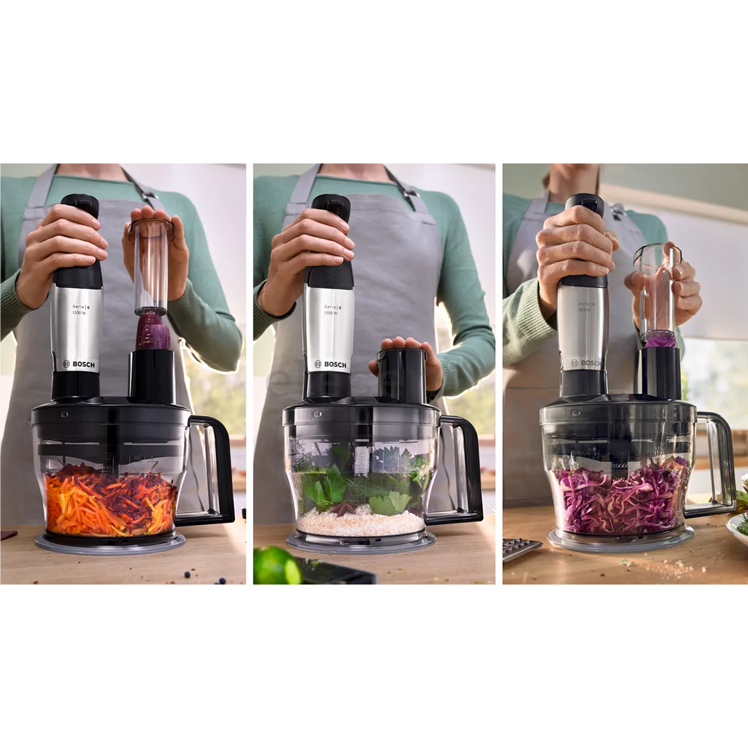 Bosch ErgoMaster, Series 6, 1200 W, stainless steel - Hand blender