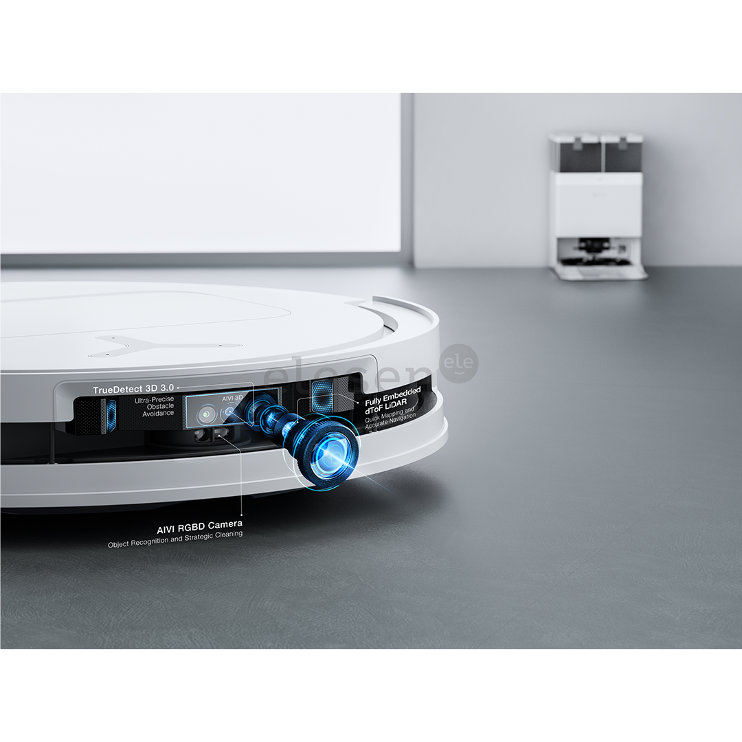 Ecovacs Deebot T50 PRO OMNI Gen2, Wet & Dry, baltas - Dulkių siurblys robotas