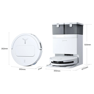 Ecovacs Deebot T50 PRO OMNI Gen2, Wet & Dry, baltas - Dulkių siurblys robotas